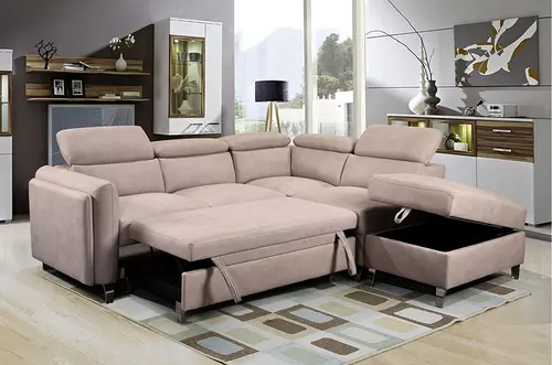 Modern Sectional Sofa with Storage Space#19903-L3