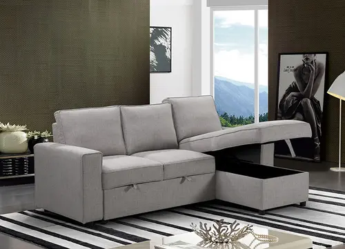 Modern Fabric Promo Sofa with Storage Space #20012-L2
