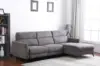 Electric sofa modern style fabric grey