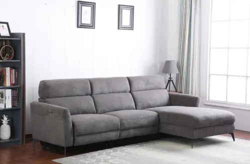 Electric sofa modern style fabric grey