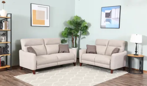 Modern Style Living Room Sofa White