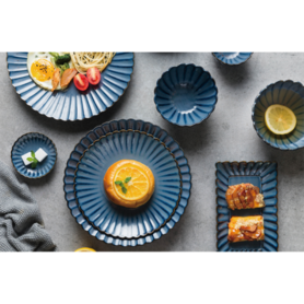 日式餐具-蓝色菊皿单品系列