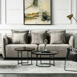 CORNER  Fabric sofa living room Nordic sofa light luxury post-modern minimalist industrial style ins sofa