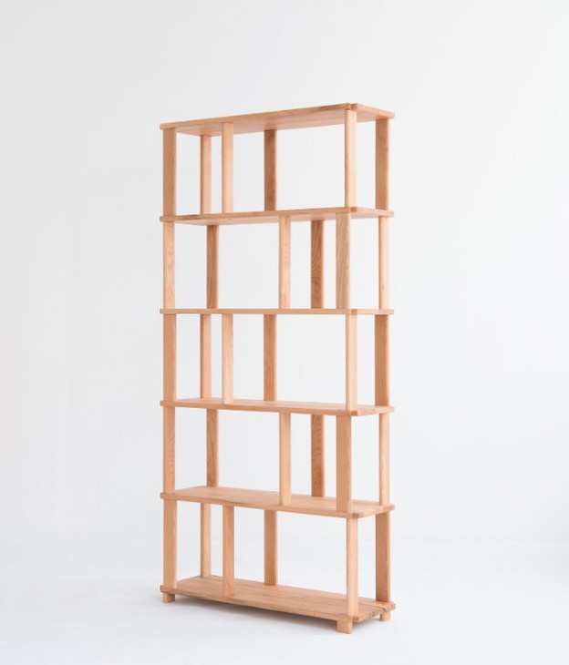 汉木艺作原创设计师日式现代中式实木书柜书橱书架茶柜落地多用柜