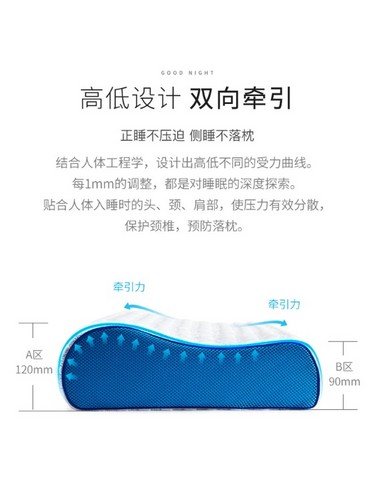舒福德凝膠枕頭枕芯護(hù)頸枕慢回彈記憶枕