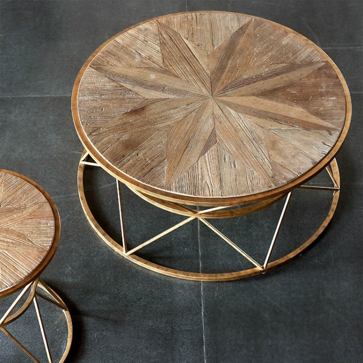 CORNER圆形茶几实木现代简约北欧式客厅沙发茶几咖啡桌家用轻奢风