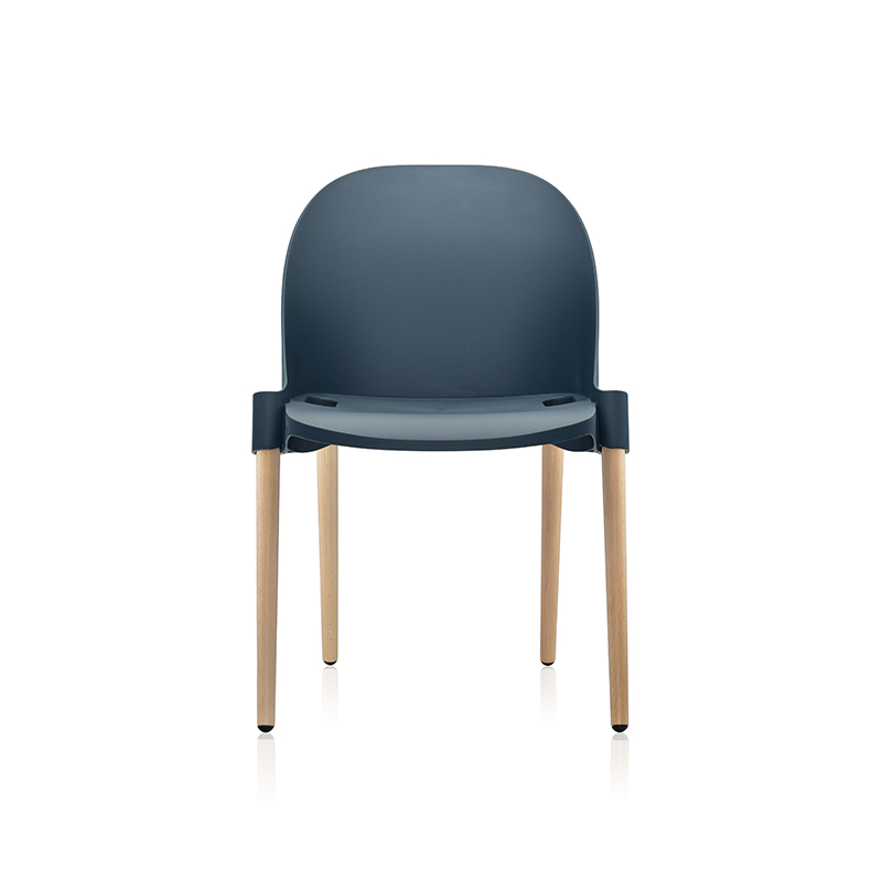 Solid wood leg training chair Nordic style backrest plastic dining chair XRB-1001