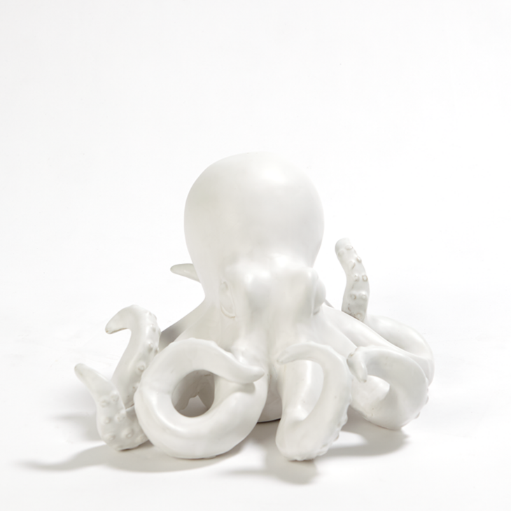 哑白色陶瓷章鱼 Octopus-Matte White