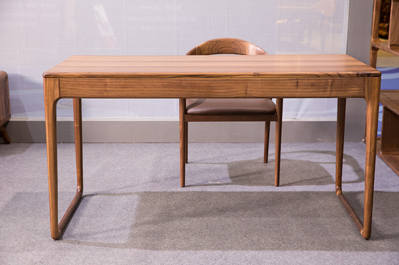 North American Walnut Desk Simple Solid Wood Long Computer Desk