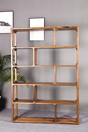 Black Walnut Solid Wood Study Combination Cabinet Bookshelf Simple