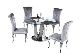SJ936 ROUND DINING TABLE & CY328 NICOLE CHAIR