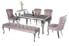 SJ802 DINING TABLE CONSOLE TABLE & CY028 DINING CHAIR & ZD022 BENCH