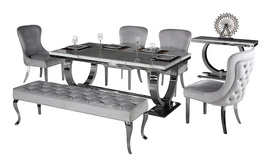 SJ890 DINING TABLE & CY028 DINING CHAIR & ZD022 BENCH