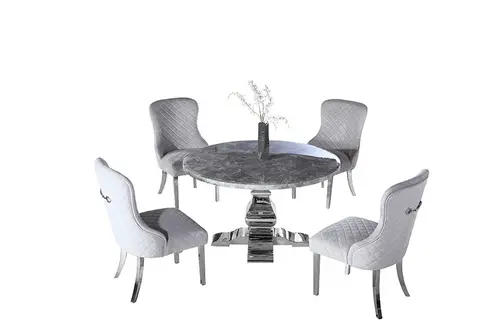 SJ1019 ROUND DINING TABLE & CY132 DINING CHAIR