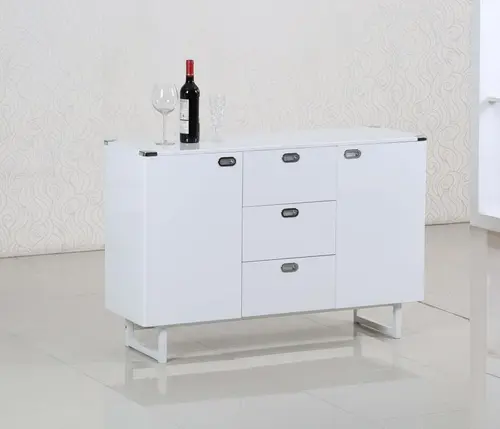 XJH-1723  Modern White Simple Side Cabinet