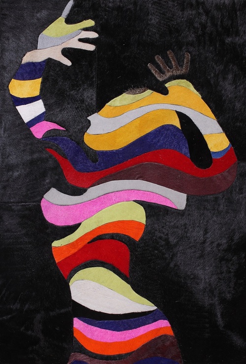 PH12 cow leather painting