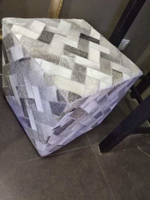 cow leather stool