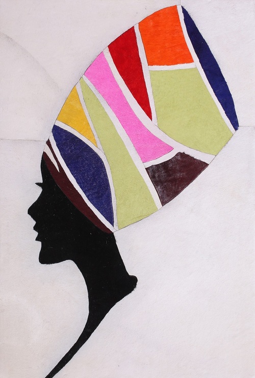 PH13 cow leather painting