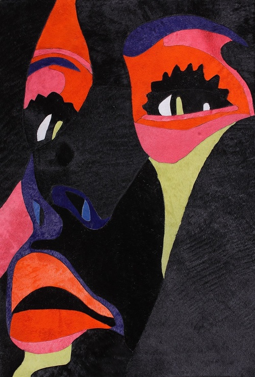 PH10 cow leather painting