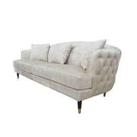 White Light Luxury Three-seater Sofa S0411-01-3D