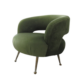 Modern Green Fabric Exquisite Creative Armchair C0433-01-1D