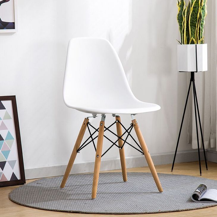 伊姆斯椅子 现代简约接待桌椅组合靠背家用创意办公北欧宜家餐椅