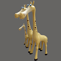 Ground decoration cartoon giraffe