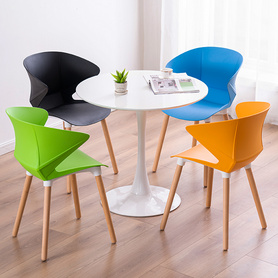 北欧椅子现代简约接待洽谈桌椅组合休息区靠背休闲个性创意办公椅