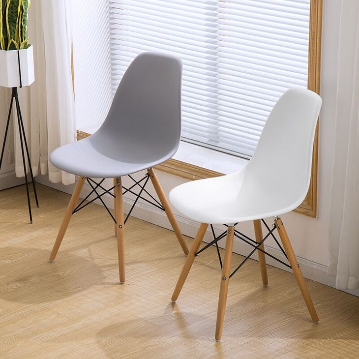 伊姆斯椅子 现代简约接待桌椅组合靠背家用创意办公北欧宜家餐椅