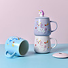Creative unicorn ceramic mug with spoon