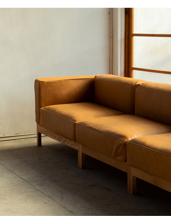 MUMO木墨 大方软沙发 全实木组合布艺沙发客厅整装大户型现代简约