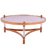 不锈钢咖啡圆桌