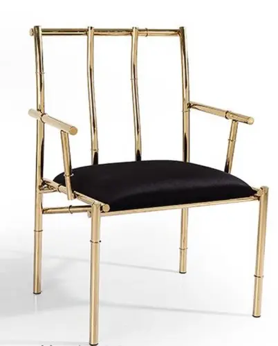 镀金金属底座现代酒吧设计椅