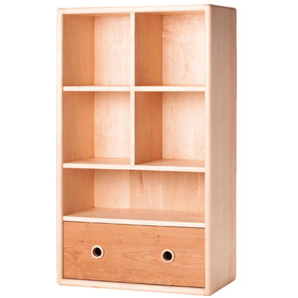 哈木的房间 实木书柜书架柜子自由组合儿童书橱 落地客厅置物架