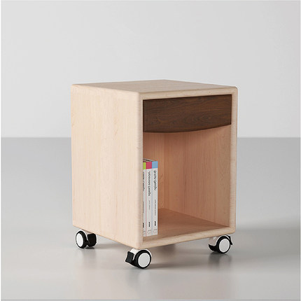 哈木的房间儿童学习书桌配套书架纯实木笔盒可移动收纳柜书柜