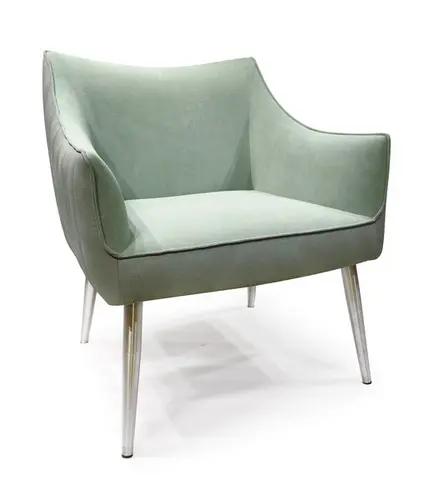 Modern Minimalist Light Green Single Chair Armchair  L1862A-1