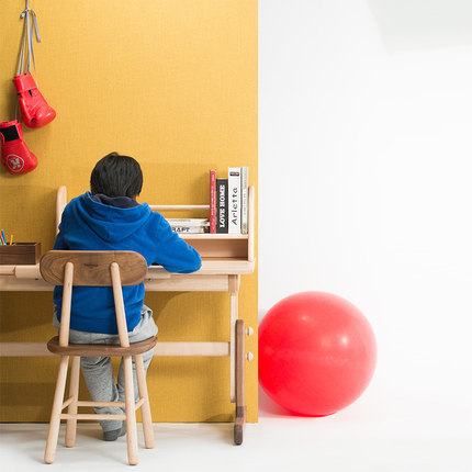 哈木的房间小学生学习桌儿童书桌可升降写字桌椅套装北欧实木家具