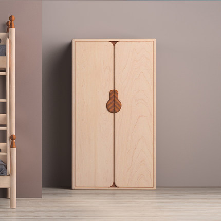 哈木的房间hamuoo儿童家具纯实木大衣柜环保青少年卧室两门储物柜