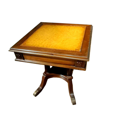 BR07  leather  square side table