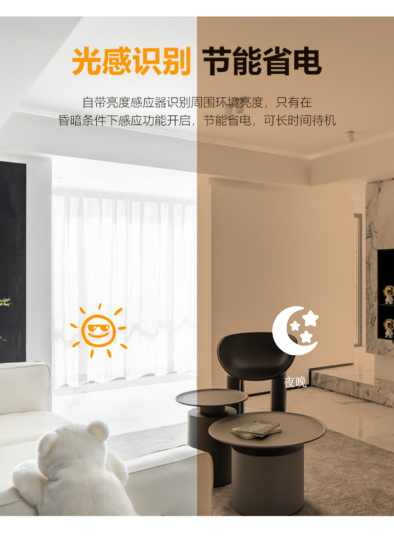 千林人体感应小夜灯