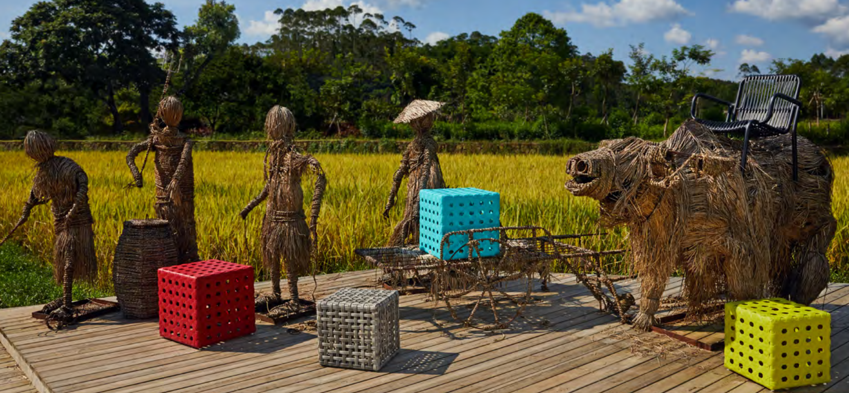 Outdoor Indoor Cube Stool