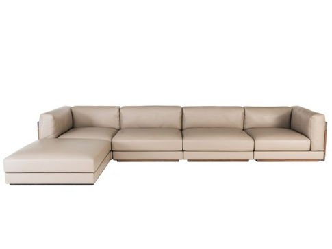 Wanjuan Leather Andfabric Sofa