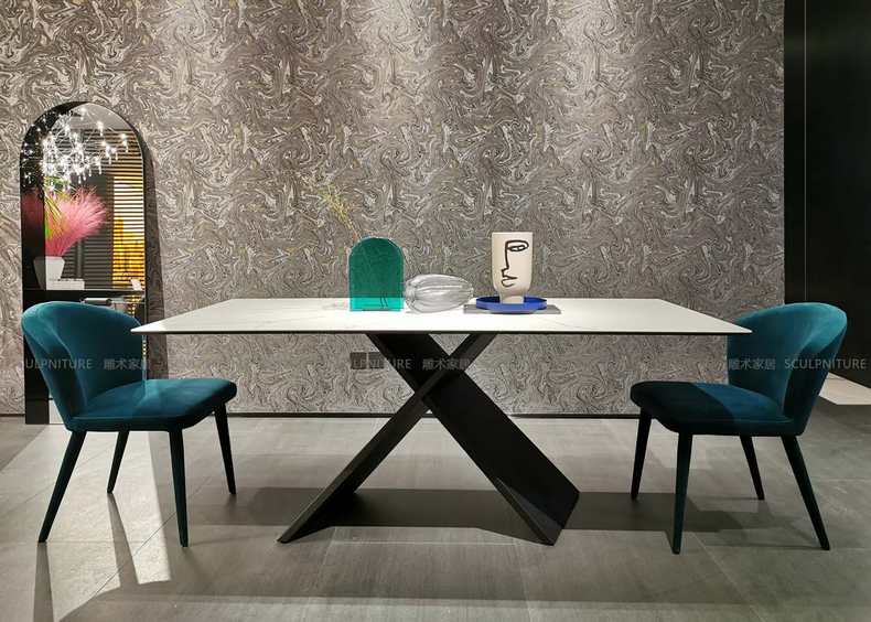 Fiorence---Imported Slate Dining Table