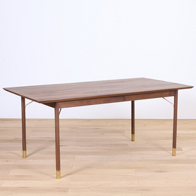 ONA欧娜 1.8米/1.6米黑胡桃木餐桌