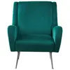 AC18104 Modern Velvet Green Armchair