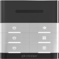 双路定阻灯具开关 金色双声道立体声音控器 喇叭背景音乐灯具调节面板