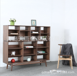 Black Walnut Solid Wood Bookcase Imported from North America