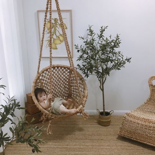涵客家居丨 印度進口手工編織 創(chuàng)意吊椅臥室客廳休閑椅 陽臺吊籃