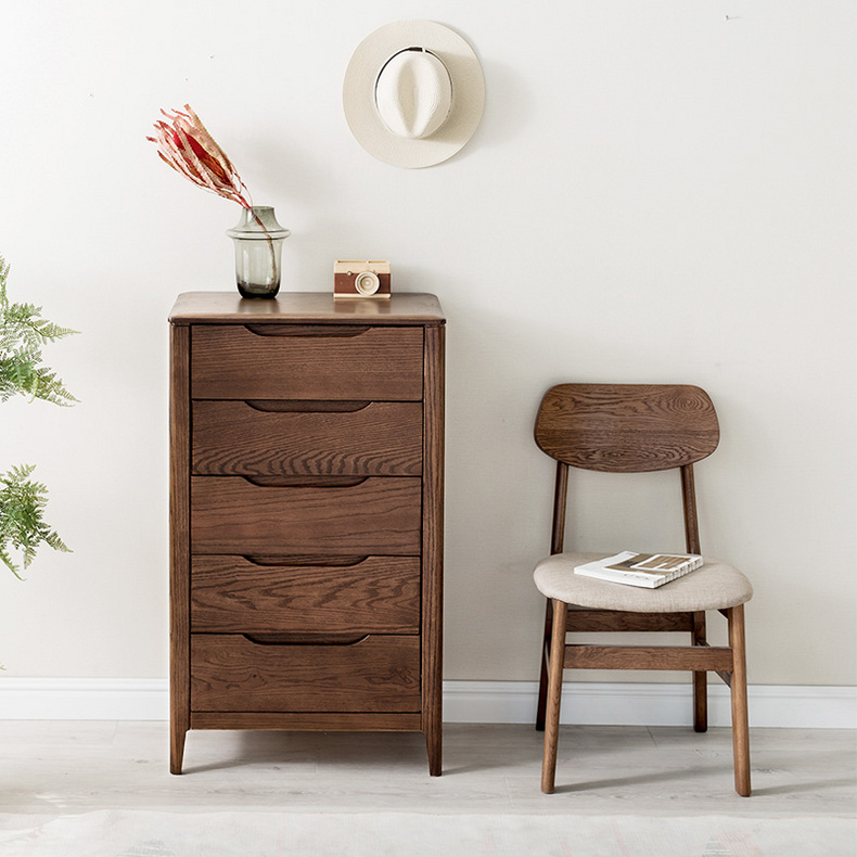 Walnut Nordic storage cabinet