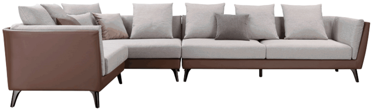 组合沙发CX6001-3-R4+LC2+L2